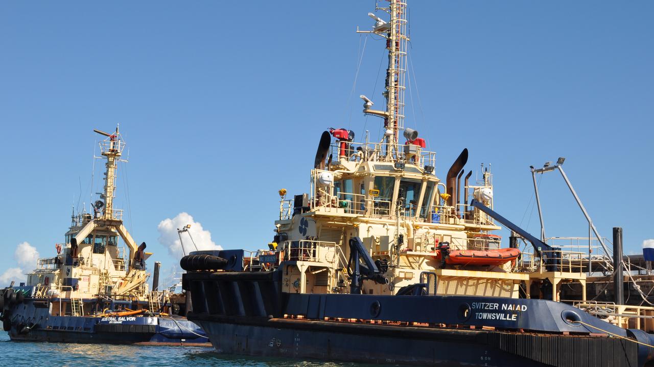 Svitzer Australia tugboats at Bowen Towage Services’ tug wharf.