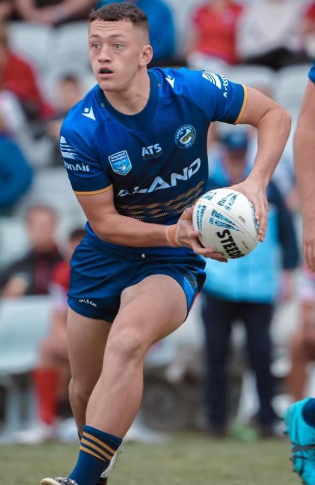 Parramatta hooker Lachlan Coinakis won the coaches award for the Harold Matts player of the year.