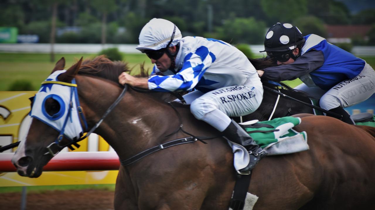 Raymond Spokes rode John Sprague trained Patriot to victory in the Yamba Golf &amp; Country Club Yamba Cup (1215m) at the Blues, Brews &amp; BBQs Day at Clarence River Jockey Club on Sunday, 14th March, 2021. Photo Bill North / The Daily Examiner