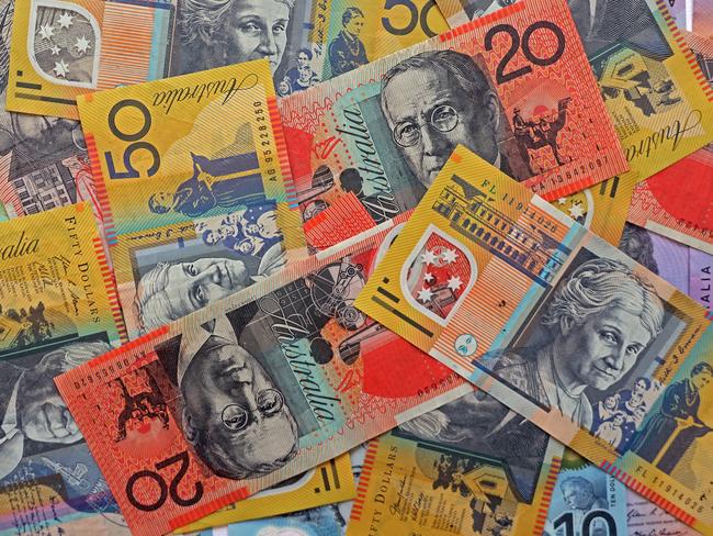 AUSTRALIA - NewsWire Photos - General view editorial generic stock photo of Australian cash money currency. Picture: NCA NewsWire / Nicholas Eagar