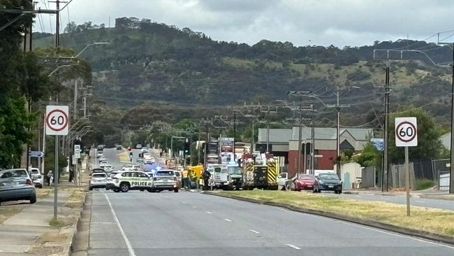 Witnesses at the scene reported hearing a loud bang, and MedStar teams, as well as ICU paramedics from the Special Operations Team are responding. Picture: The Advertiser