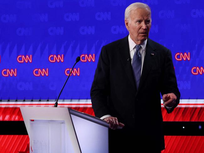 US President Joe Biden during last week’s debate against Donald Trump. Picture: Getty Images via AFP