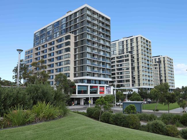 DAILY TELEGRAPH. The LachlanÃs Line apartment complex buildings in Macquarie Park were said to be under threat of collapse due to defective workmanship, according to an inspection carried out on August 4, 2023, which identified serious defects in the basements and some of the residential levels. 18/01/2024. Picture by Max Mason-Hubers