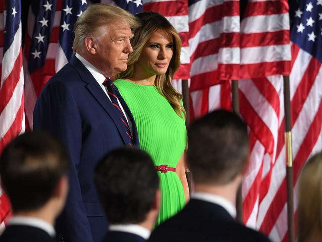 US President Donald Trump and wife First Lady Melania Trump have tested positive for coronavirus after months of downplaying the virus. Picture: AFP