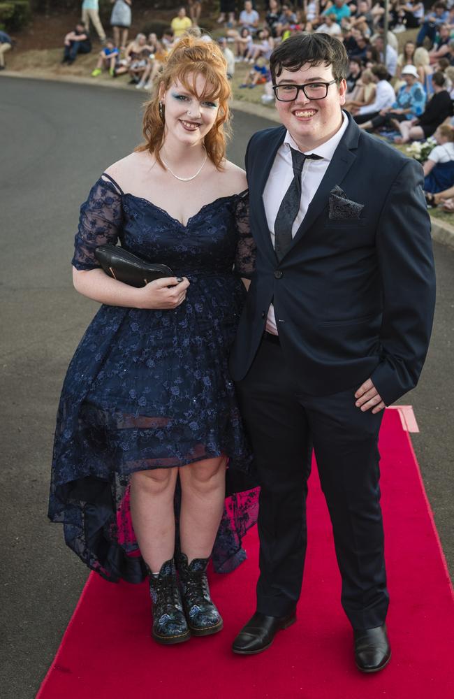 Abbey McCarthy and Hayden Oxford at Harristown State High School formal at Highfields Cultural Centre, Friday, November 17, 2023. Picture: Kevin Farmer