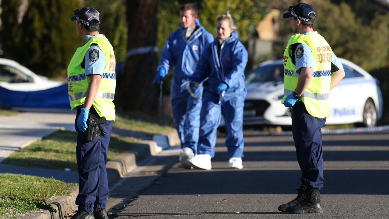 Crime scene at St Clair after the decapitated head of Rita Camilleri was found on the footpath near her home in July 2019. Picture: David Swift