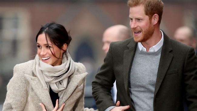 The Sussex royals are likely to need a larger security detail splitting their time between UK and North America, after Harry and Meghan announcing their intension to distance themselves from senior royals. Picture: Getty Images.