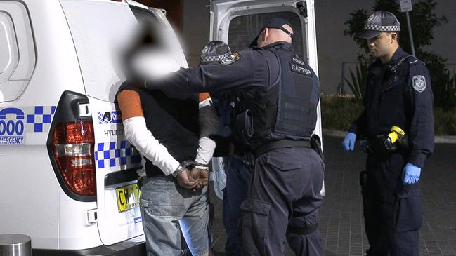 The police operation in Parramatta CBD. Picture: NSW Police