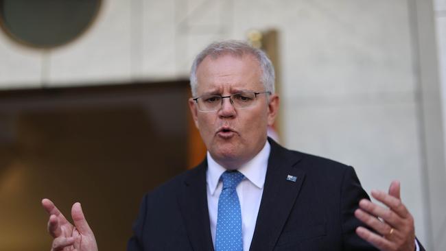 Scott Morrison has given priority to the religious freedom legislation in the final sitting fortnight. Picture: NCA NewsWire / Gary Ramage