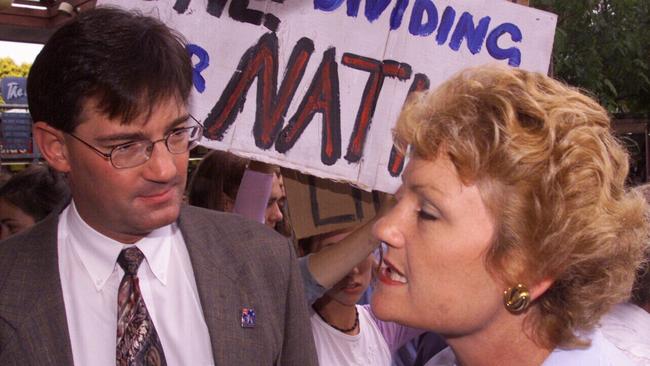 David with One Nation co-founder Pauline Hanson.