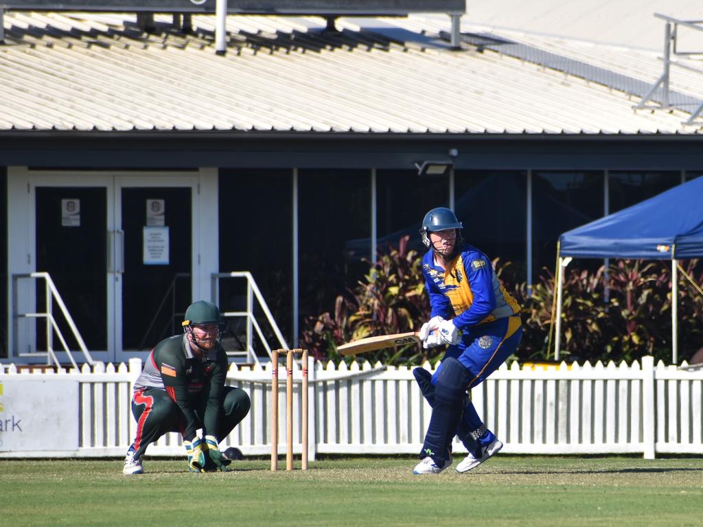 Jack Spence for Souths Sharks against Walkerston Cricket Club