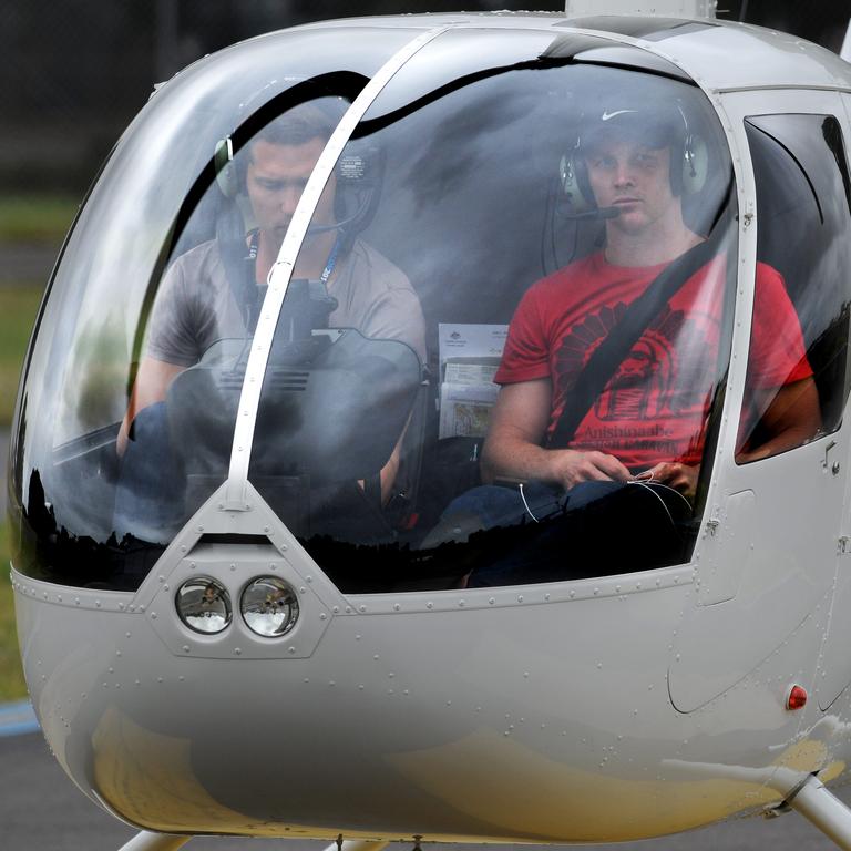 Darren Lockyer flew to Sydney on a helicopter in a failed bid to play in 2011.