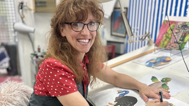 Cairns artist Hayley Gillespie in her Edge Hill studio.