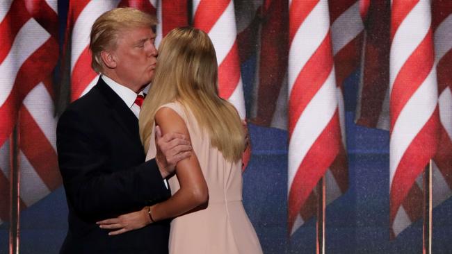 Donald Trump is not a fan of strong women. Give him a malleable blonde and he’s happy, even if the blonde is his own his daughter. (Pic: Alex Wong/Getty Images/AFP)