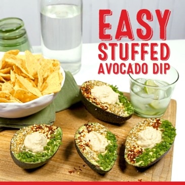 5-ingredient avocado with hummus