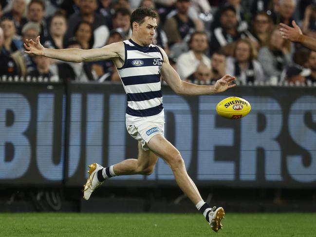 Jeremy Cameron in action against the Blues at the MCG on March 23. Picture: Getty Images