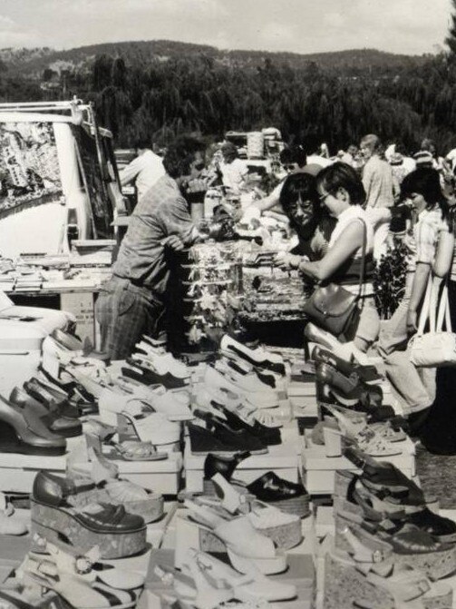 Shoe shopping at Caribbean Gardens.