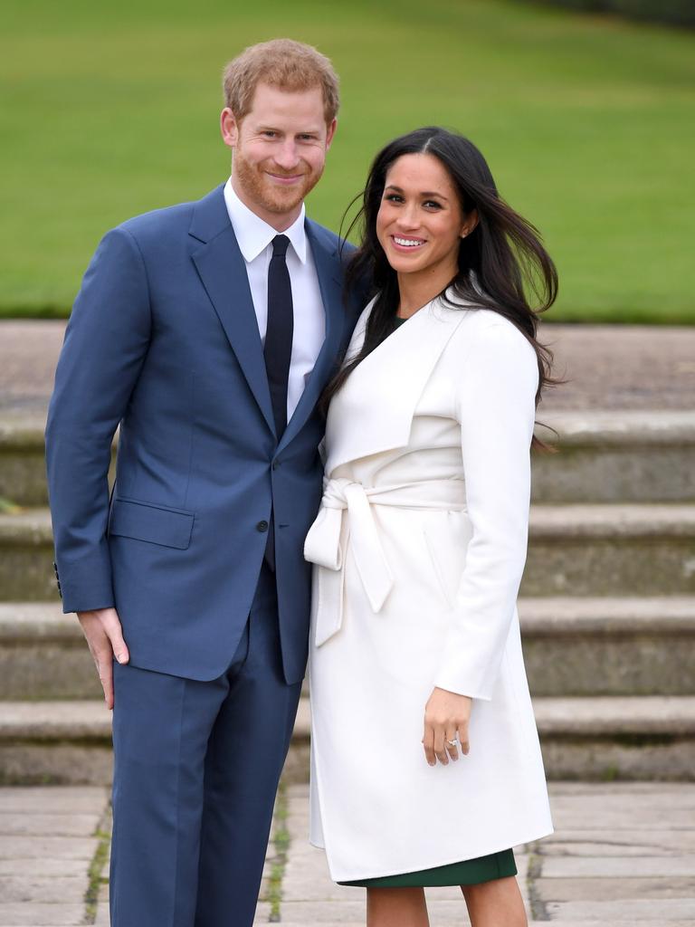 Harry released a statement defending his then-girlfriend, Meghan Markle, in 2016. The couple is seen here following their engagement announcement a year later. Picture: Karwai Tang/WireImage