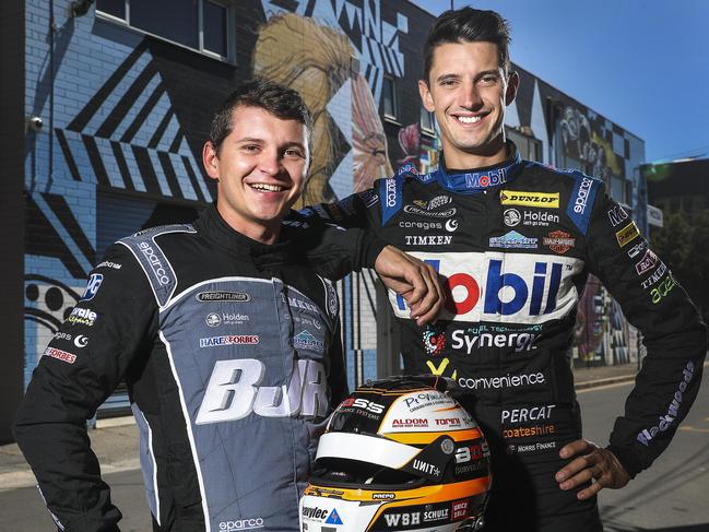 MOTORRACING - Supercar drivers and new team-mates Todd Hazelwood and Nick Percat. Picture SARAH REED