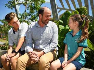 St. James Lutheran College - (L) Oliver Veitch, Principal Luke Schoff and Jessica Owens.