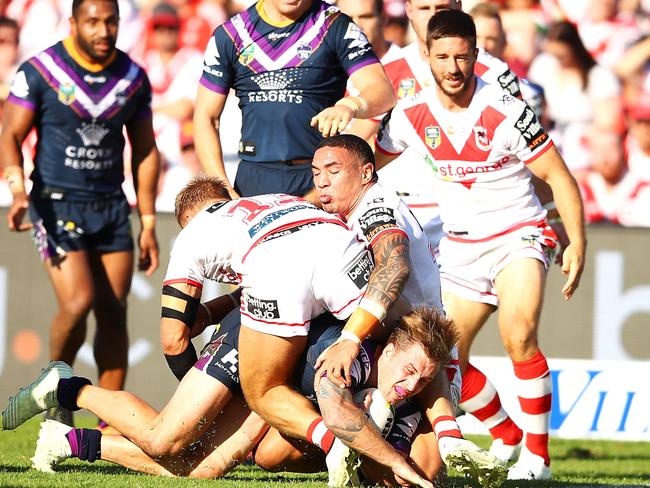 Ben Hunt scored bragging rights over Cameron Munster on Sunday.