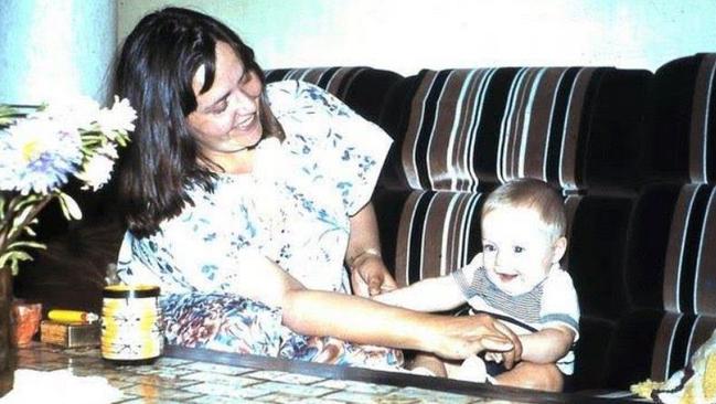 Angie Bartkowiak with her son.