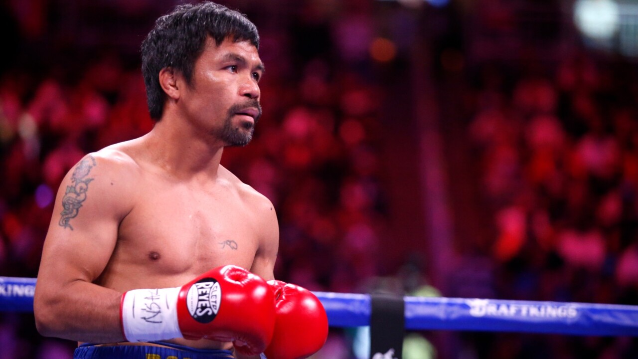 Boxer Manny Pacquiao runs for President