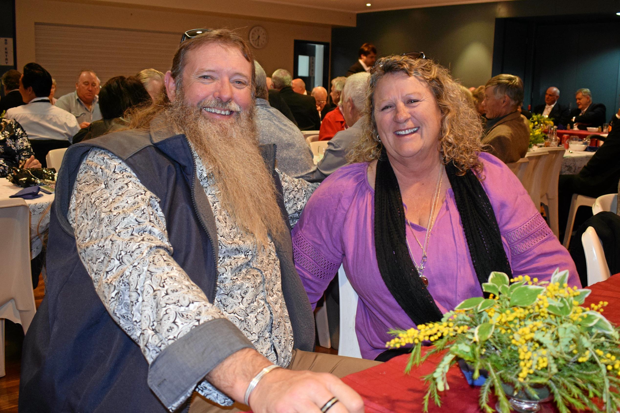 Joe Swalling and Robyn Hartley from Miles at the Murilla Masonic Lodge 100th Birthday banquet. Picture: Kate McCormack