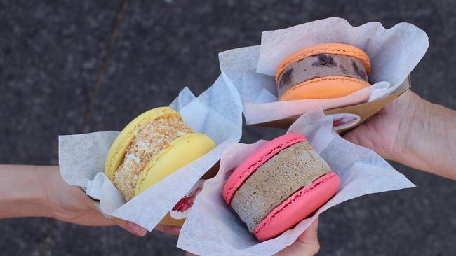 Ice cream sandwiched between macaroons? What more could you need in life to be happy?