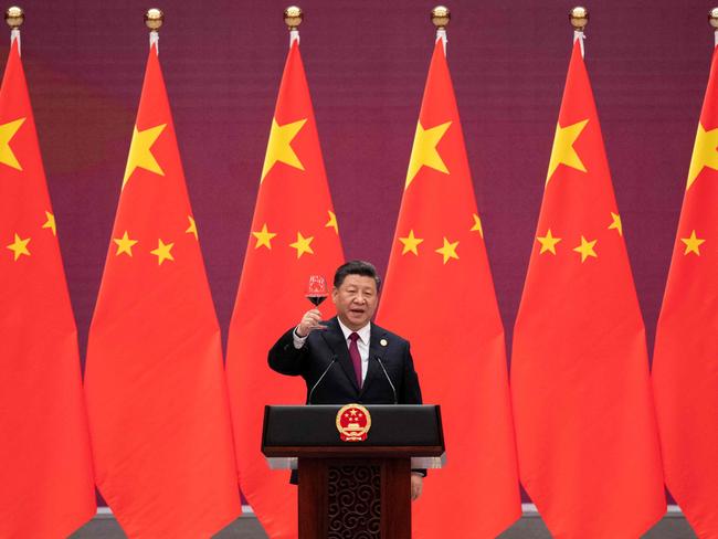 China's growth is slowing. Pictured the nation's president Xi Jinping. Picture: AFP