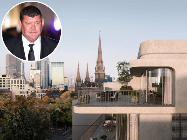 James Packer is signed on to back a $400m residential development.