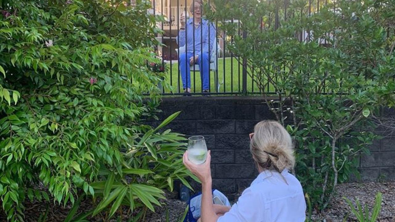 CONNECTED: Afternoon gin and tonic? Yes please! At NoosaCare one family wasn't going to let COVID-19 stop their afternoon G&amp;T and chat.