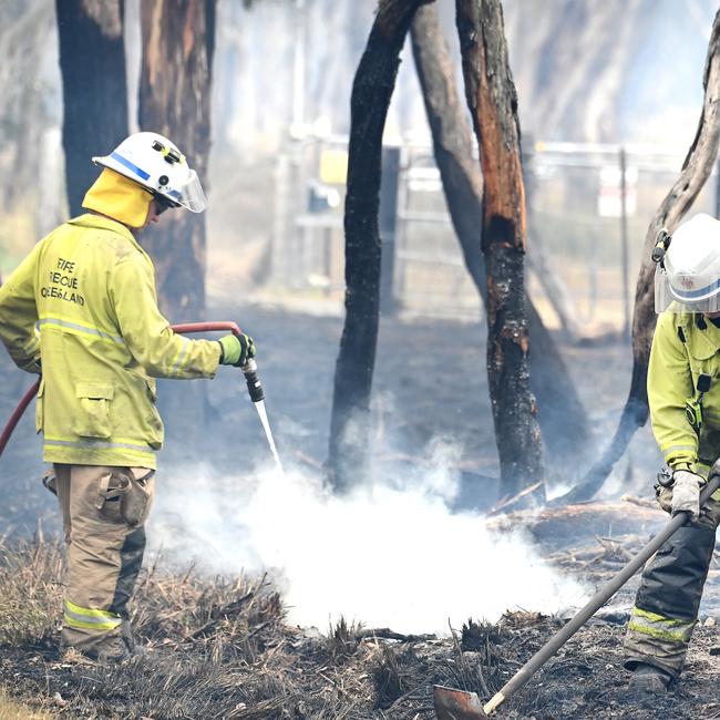 Fire damage around Dalveen (near Warwick) Bushfires burning through the Southern Downs regional area near the Queensland to NSW border. Picture: NCA NewsWIRE / John Gass