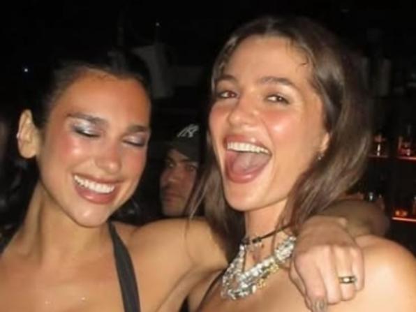 Dua Lipa and Kita Alexander hang out at tour after=party. Picture; Instagram