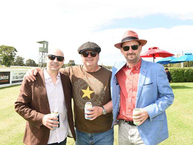 Bairnsdale Cup 2025. Dean Garreffa, Colin Adams and Gerome Rich. Picture: David Smith