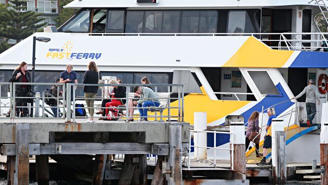 George Wehbe suffered an injury to his knee after the Manly Fast Ferry crashed. Picture: Adam Yip