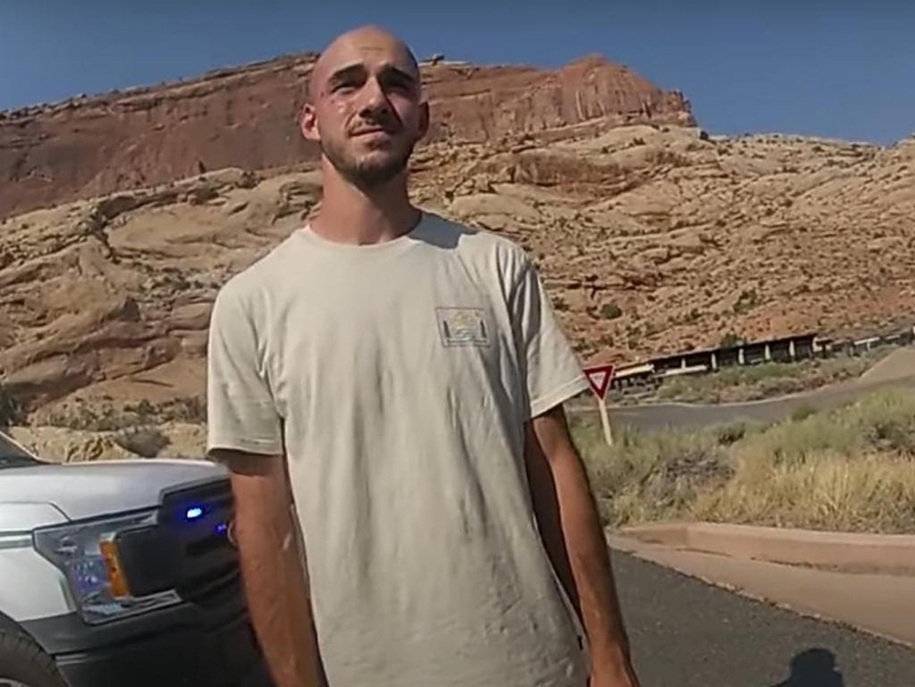 Video Grab from the Moab City Police Department shows officer investigating an incident between Gabby Petito and her boyfriend, Brian Laundrie on the 8th of September.