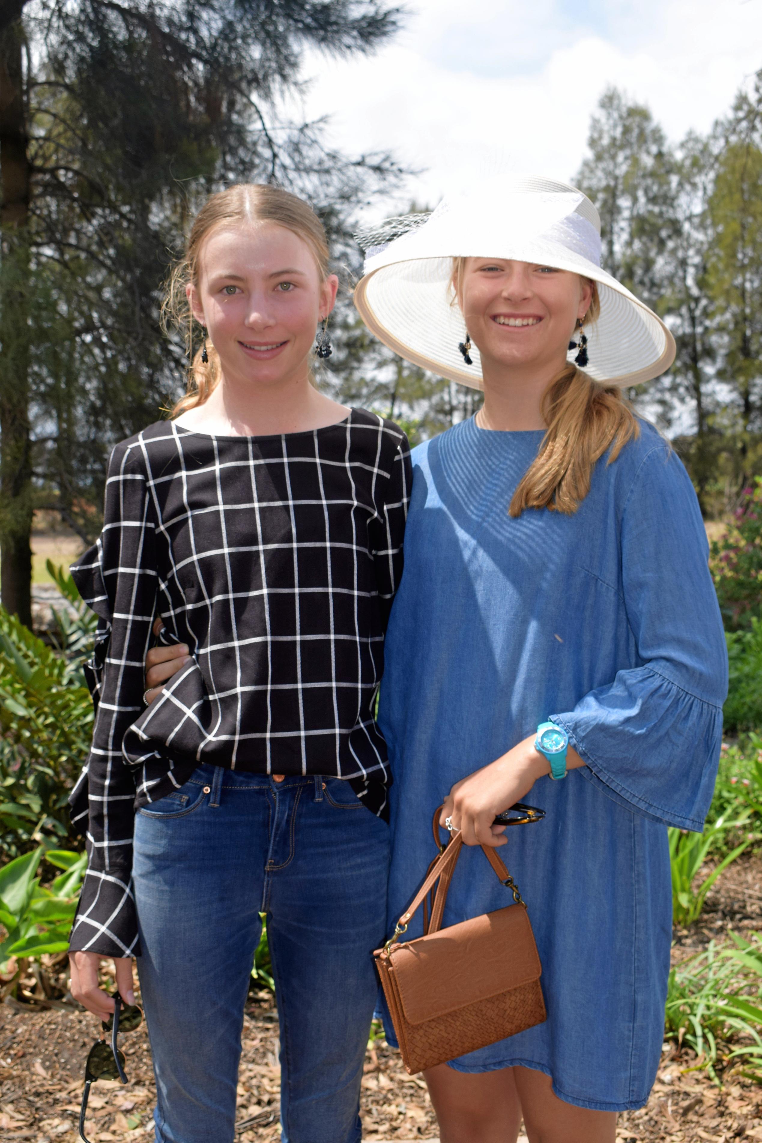 Marnie Clarke and Jaimee Clarke at the Warra Springtime in the Garden event, Saturday October 6, 2018. Picture: Brooke Duncan