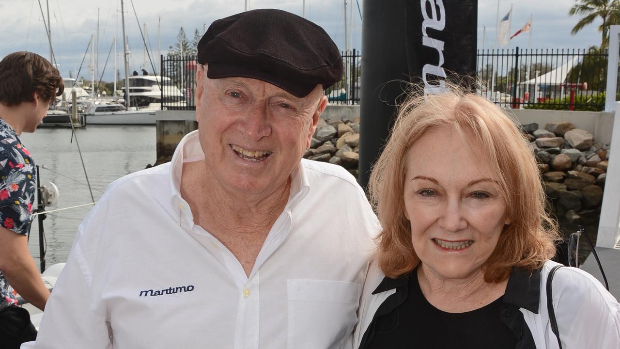 Bill and Lesley Barry-Cotter at Maritimo 11 farewell party at Southport Yacht Club, Main Beach. Pic: Regina King