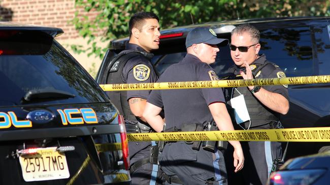 A view from the round of the house of Salman Rushdie attack suspect 24-year-old Hadi Matar, as FBI members and local police forces are being carried out search, in Fairview, New Jersey. Picture: Islam Dogru/Anadolu Agency via Getty Images)