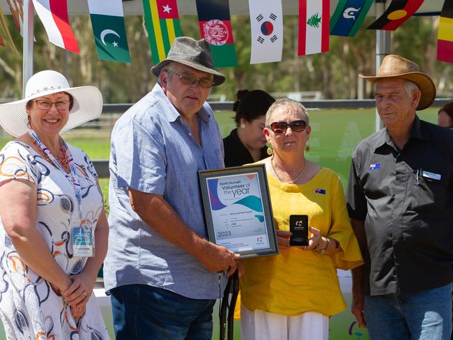 Jenny and Kel Forsight were awarded the North Burnett Volunteer of the Year.