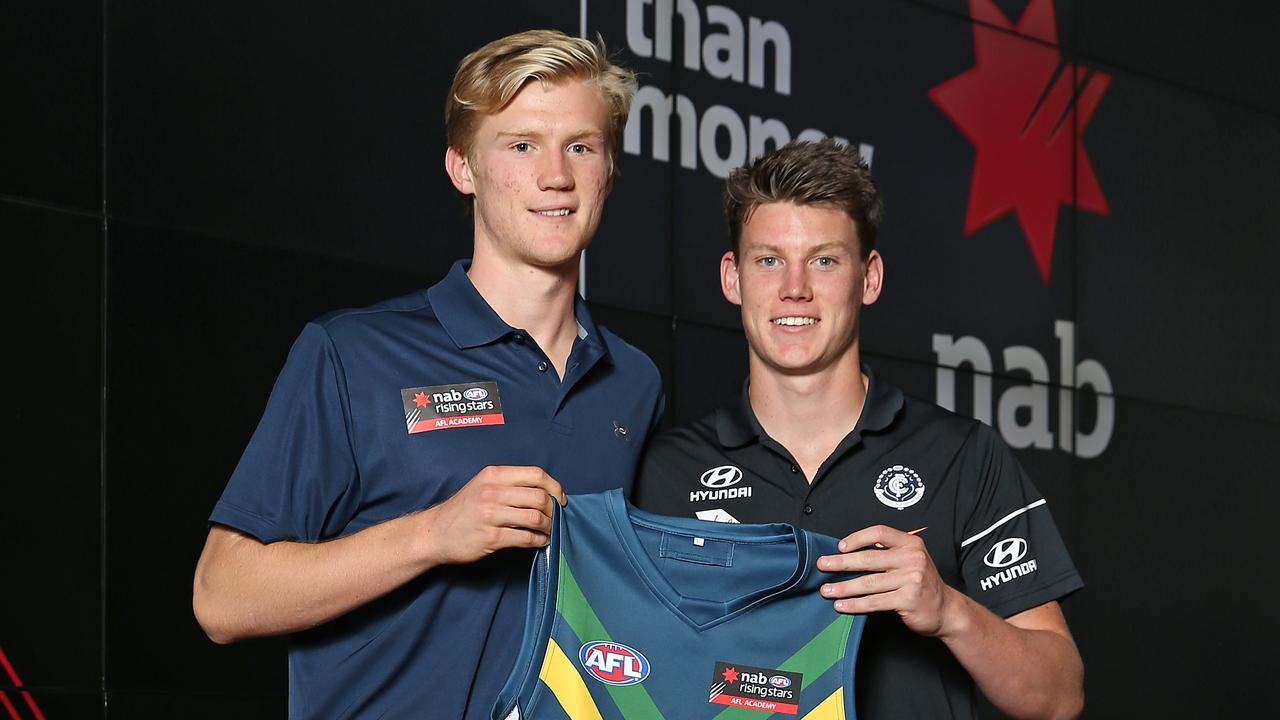 Fischer McAsey is expected to be one of the first tall players selected in the draft. Photo: Michael Dodge/Getty Images.