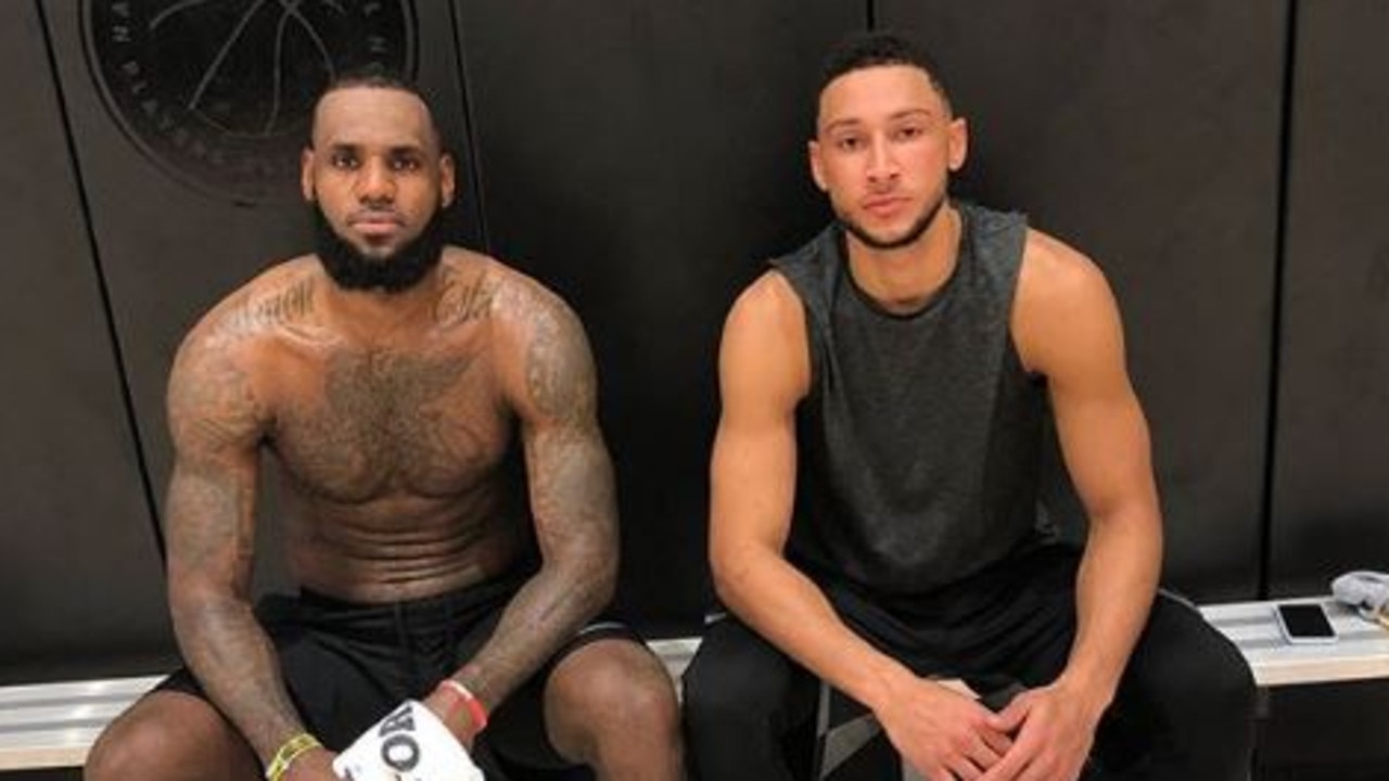 Ben Simmons and LeBron James went to work.