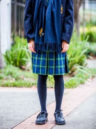 Balwyn High School’s uniform policy states that ‘skirts/dresses/shorts must be worn no more than 5cm above the knee’.