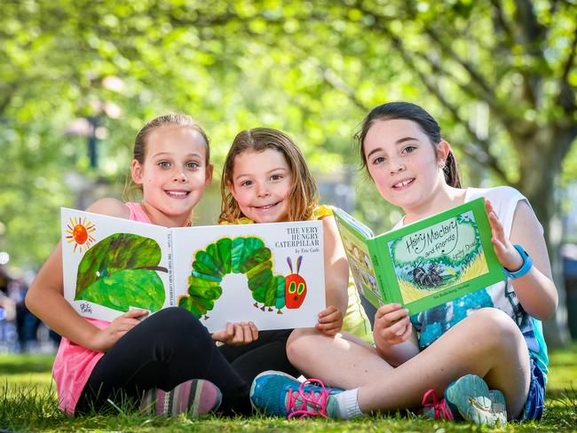 Bestsellers. The Very Hungry Caterpillar and Hair Maclary are the most popular/best selling children's books. Casey Boyd, 9, Madison Boyd, 4 and Tia Dempsey, 9 read The Very Hungry Caterpillar and Hair Maclary. Picture: Jake Nowakowski