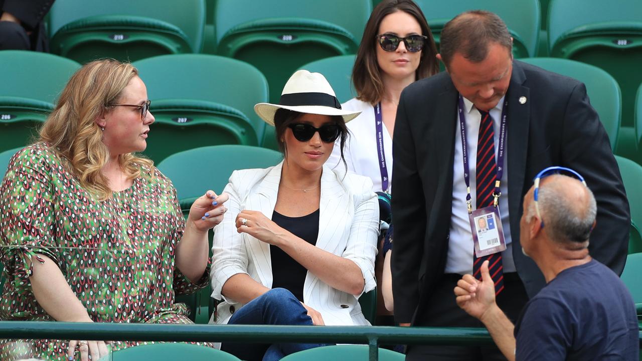 Meghan Markle was slammed when images of her emerged at Wimbledon in 2019 surrounded by empty seats. Picture: Mike Egerton/PA Wire.