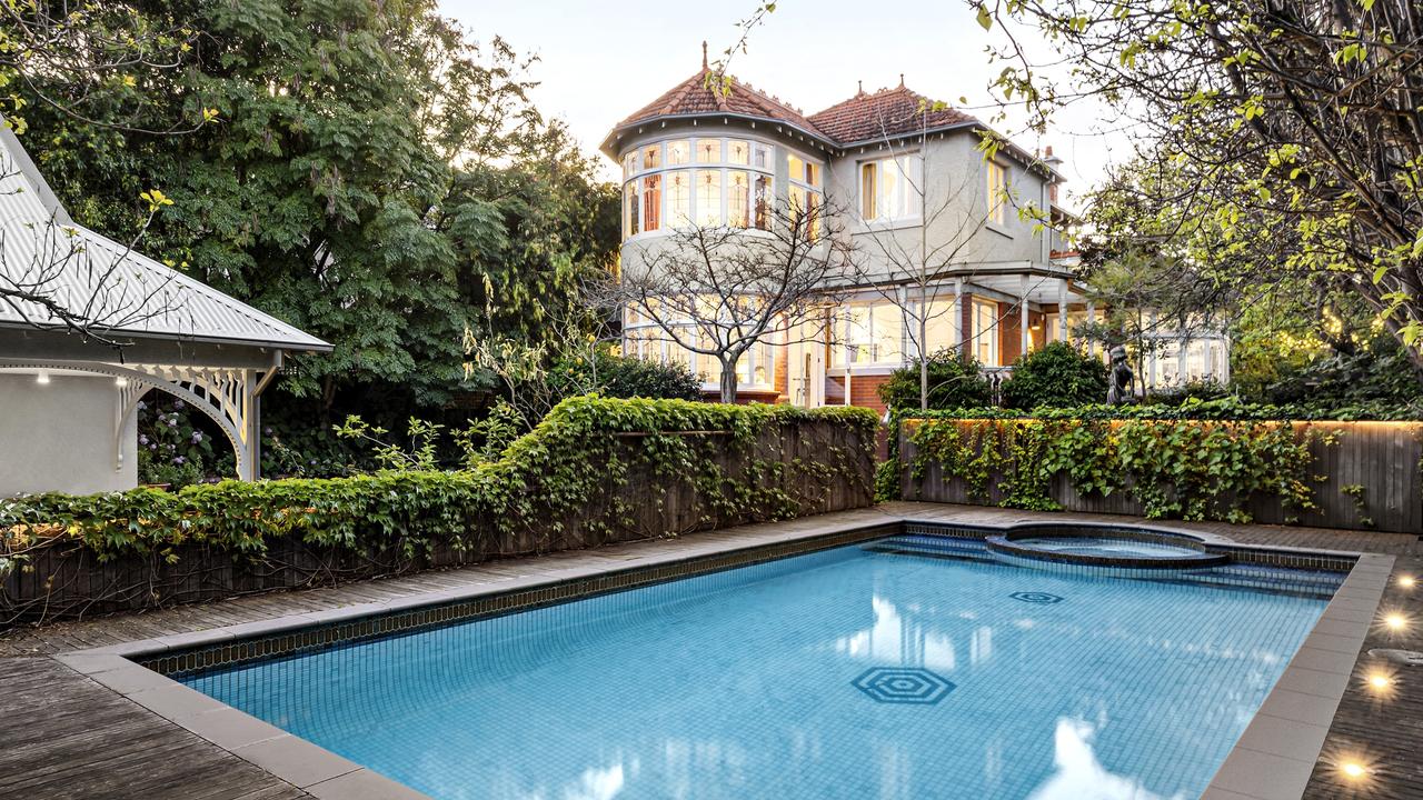 8A St Leonards Ave, St Kilda, features a north-facing pool in its rear garden.