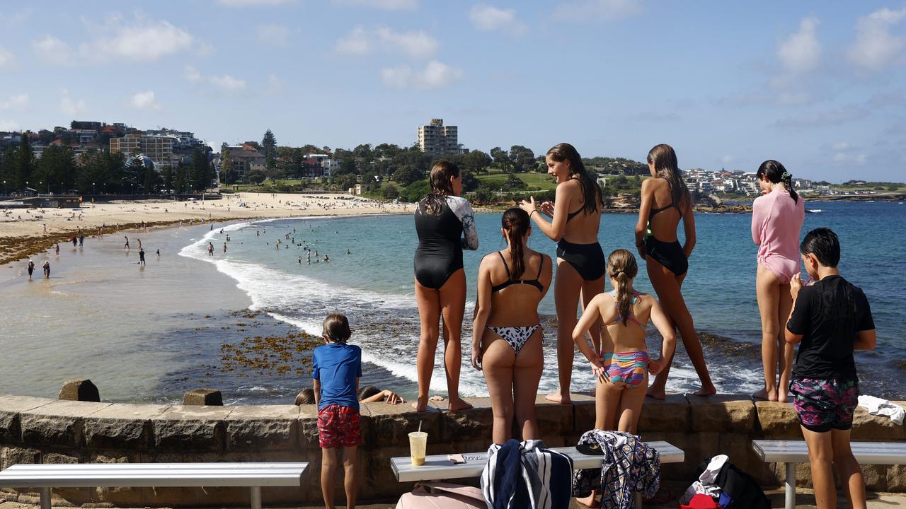 Pictured are swimmers at Coogee Beach in SydneyPicture: Richard Dobson