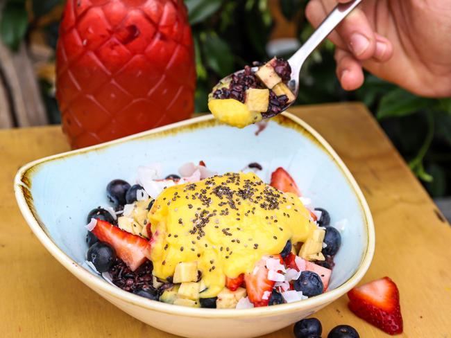 The coconut and black sticky rice bowl. Picture: Jenifer Jagielski