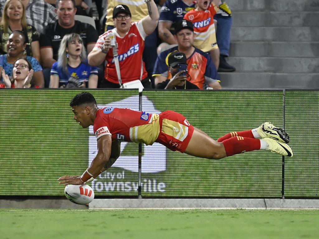 It’s a third try for Jamayne Isaako. Picture: Ian Hitchcock/Getty Images